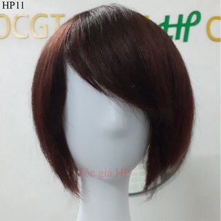 Tóc giả nữ ngắn ngang vai trẻ trung, làm từ tóc thật