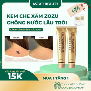 Kem che khuyết điểm, che hình xăm dạng, chống nước lâu trôi zozu 30g kckdzz2