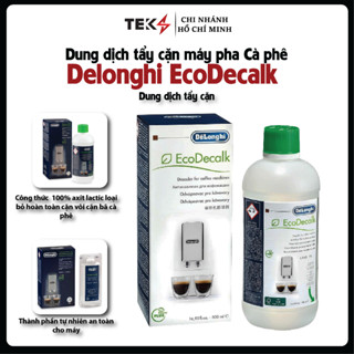Hoả Tốc HCM - Dung Dịch Tẩy Cặn Sinh Học Máy Pha Cà Phê, Ấm Siêu Tốc Delonghi EcoDecalk 100ML/500ML