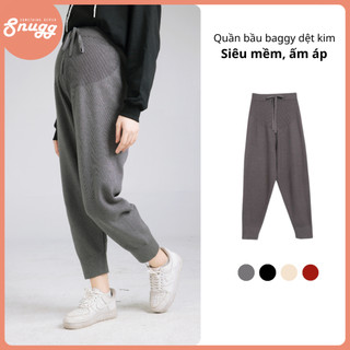 Quần bầu baggy dệt kim mặc đông xuân Snugg - SNU1901