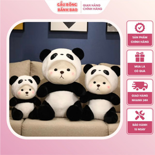  Gấu bông Lena cosplay gấu trúc panda dễ thương chất vải mềm mịn quà tặng cao cấp size 50cm-60cm-80cm 