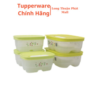 Bộ trữ mát Tupperware Ventsmart Five Star - Bộ hộp Tupperware trữ hoa quả mini có nút hô hấp - Long Thuận Phát