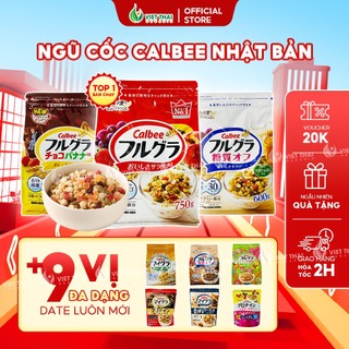 【TOP BÁN CHẠY 2024】Ngũ cốc Calbee Nhật Giảm Cân Ăn Kiêng Mix Sữa Chua Trái Cây Granola Ăn Sáng ViệtThái