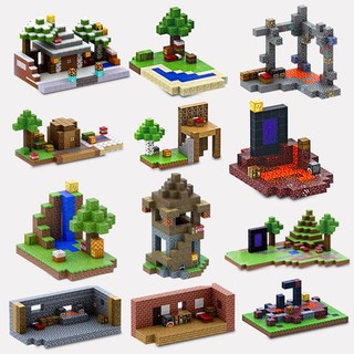 Mô hình lắp ráp mine.craft từ các khối nam châm, Mô hình MC My World Từ Các Khối Nam Châm, Khối Xây Dựng Mine.craft