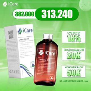 Ngăn Ngừa Rụng Tóc, Phục Hồi Tóc Hư Tổn, Ngăn Ngừa Gàu Nấm Da Đầu với Dermato 200 - Chiết Xuất Dược Liệu Tự Nhiên
