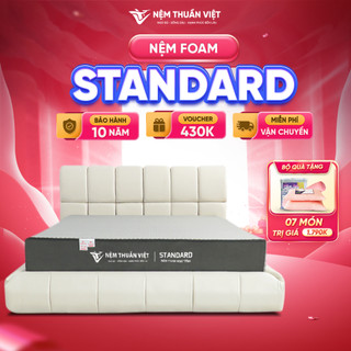 Nệm foam standard light thuần việt - chất liệu foam hoạt tính, kháng khuẩn, thoáng khí