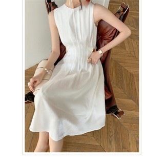 Đầm nữ cài nút xếp ly màu trơn thanh lịch nhiều màu form dáng đẹp thích hợp mặc đi làm, dự tiệc có video và ảnh thật