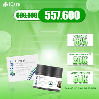 Dược Liệu Nấm Da Đầu Ezema 50 - Chiết Xuất Từ Gurjun Ấn Độ - Thương Hiệu iCare Pharma