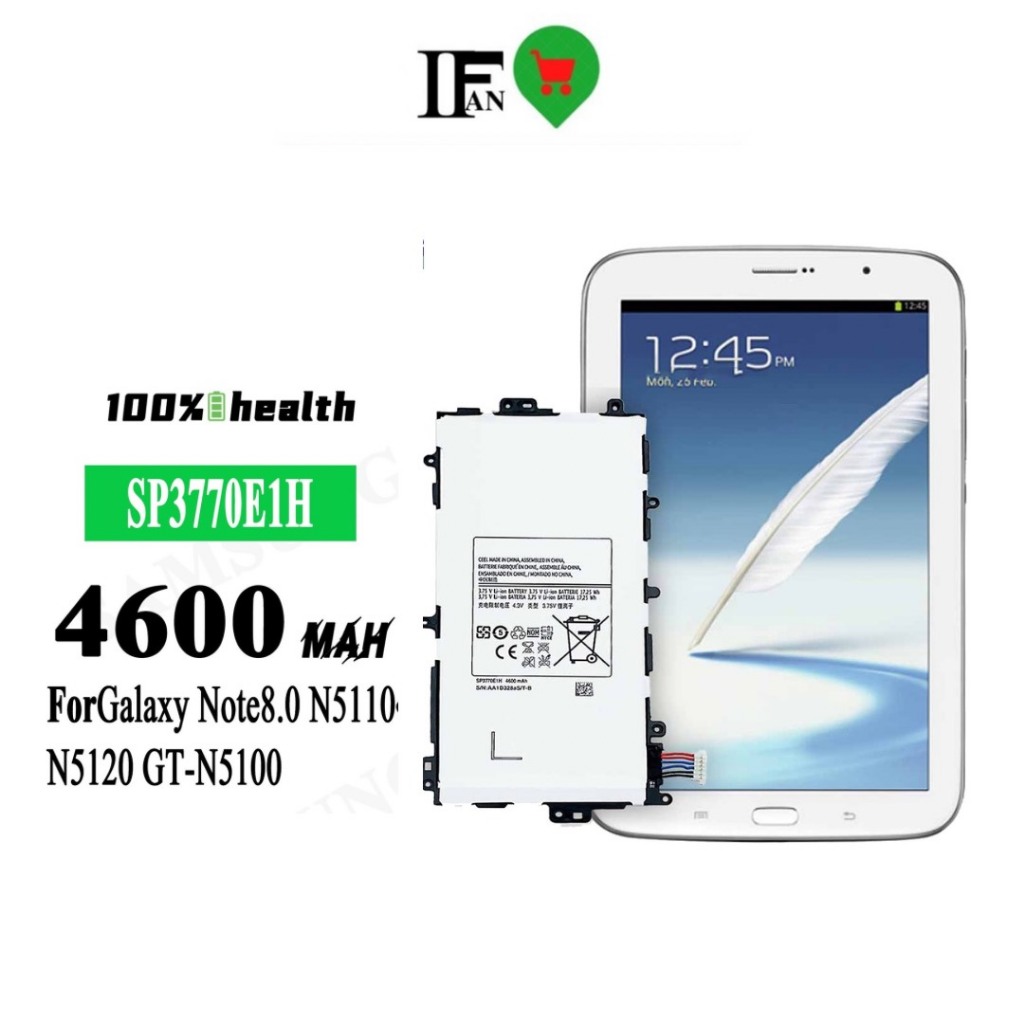 Pin Zin Galaxy Samsung Tab Note 8 (4600mA) N5100 N5110 N5120 Bảo Hành 6 Tháng