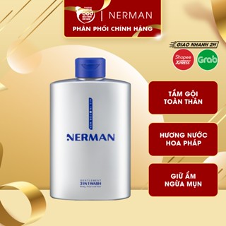  Gel Tắm Gội Rửa Mặt 3in1 Hương Nước Hoa Cao Cấp Nerman 350ml 