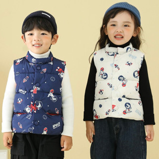 Áo gile phao hoạ tiết MD1694 cho bé trai, bé gái 2-8 tuổi Mẫu mới 2024 - TILANI Store