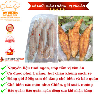 Khô cá lưỡi trâu 1 nắng, cá khô lưỡi trâu 1 bịch 500gram