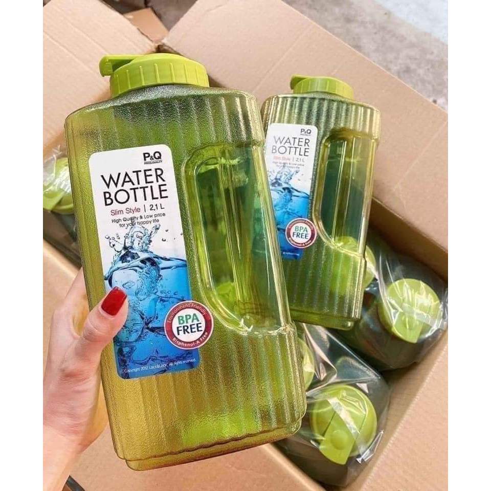 Bình Đựng Nước Nhưa Nắp Kín 2.1L Không BPA Lock&Lock Water Bottle BPA Free