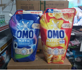Túi nước giặt OMO Matic 1,8kg Dành cho cửa trước và cửa trên