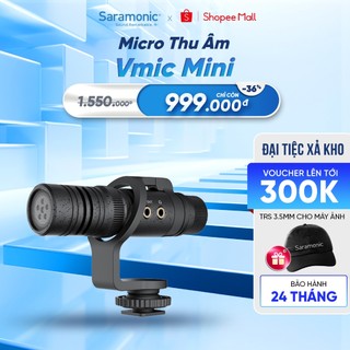 Micro thu âm không dây Saramonic Vmic Mini Cho Máy Ảnh DSLR và Điện Thoại thông minh - Bảo hành chính hãng 24 tháng
