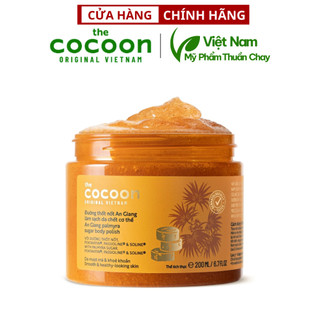 Tẩy da chết cơ thể đường Thốt Nốt An Giang Cocoon 200ml Bản cải tiến - Mỹ Phẩm Thuần Chay Việt Nam
