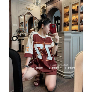 Áo phông số 77 pha tay kim anh bùi