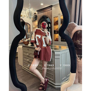 Áo Phông Số 77 Pha Tay Kim Anh Bùi