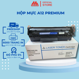 Hộp mực máy in canon LBP 2900, 3000, HP 1020, HP 1010 (12a) - thương hiệu Premium