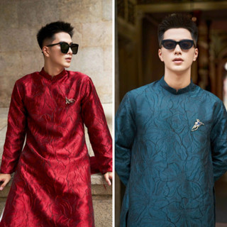 Áo Dài Nam Áo Dài Cách Tân Nam Bê Tráp Cách Tân Chất Liệu Gấm Vân Nổi Hàng Thiết Kế Cao Cấp