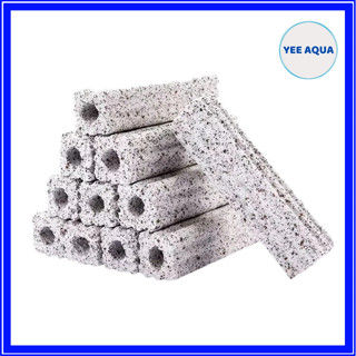 COMBO 10 Thanh SỨ MUỐI TIÊU NO.1 ĐA GIÁC, size(10x2,7x2,7)cm, Vật liệu lọc bể cá  hỗ trợ nuôi vi sinh và lọc hiệu quả