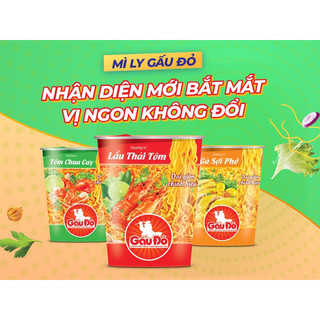Mì ly gấu đỏ vip vị lẩu thái tôm 65g