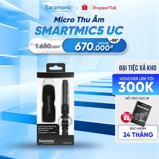 Micro thu âm saramonic smartmic5 uc - kết nối điện thoại android/ cổng usb-c - bảo hành chính hãng 24 tháng