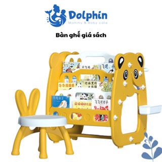  Bộ Bàn Học Đa Năng 3 Trong 1 - Bảng Vẽ Giá Sách Bàn Học Kèm Ghế Ngồi Cho Bé 