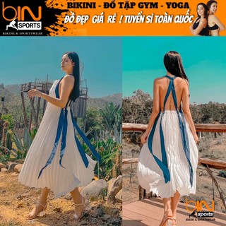 Đầm Maxi Voan Lụa Dập Ly Đi Biển Du Lịch Chụp Ảnh Sống Ảo Cực Sang Bin Sports MA014