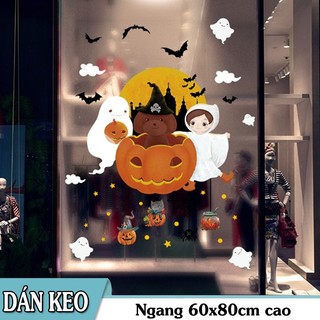 Decal trang trí tường - Halloween Thiên Thần Bóng Đêm