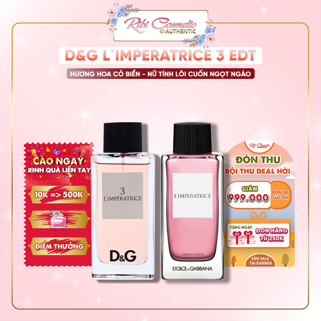 Nước Hoa Nữ D.g L`imperatrice 3 Edt - Thơm Ngọt Ngào Như Ly Sinh Tố Hoa Quả Mát Lạnh Giải Khát Mùa Hè Oi Ả