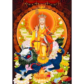 Tranh đính full kín đá tự làm - Phật Địa Tạng Vương Bồ Tát