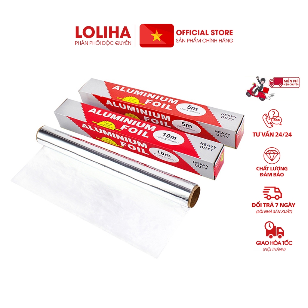 ❣️FREESHIP❣️ Combo 10 cuộn giấy bạc nướng