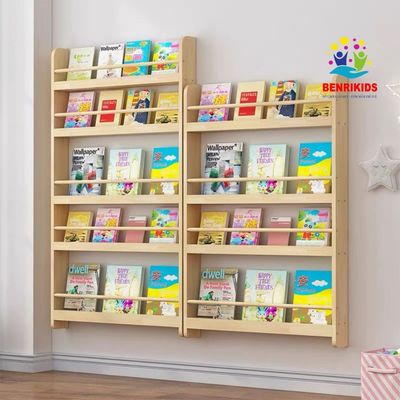 Kệ Sách Siêu Mỏng Treo Tường Benrikids Gỗ Thông Tự Nhiên Giúp Tối Không Gian Nhỏ Hẹp Sau Cánh Cửa