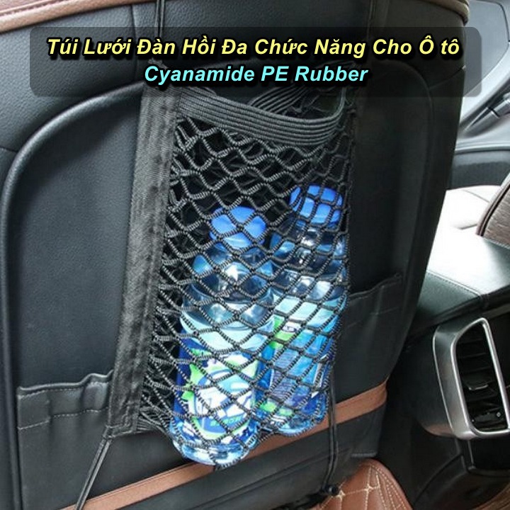Túi Lưới Gắn Sau Lưng Ghế Ô tô Cyanamide PE Rubber - King Sport VN
