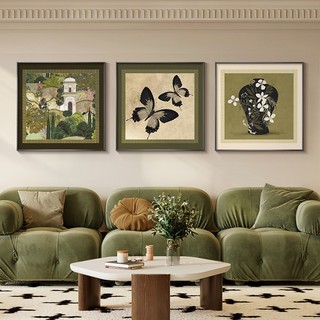Tranh vuông canvas decor phong cách vintage NEW1222 trang trí phòng khách, phòng ngủ, quán cafe, tặng kèm đinh treo