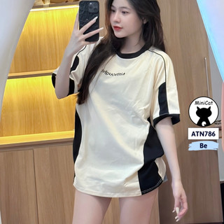 Áo thun nam nữ freesize, áo phông unisex form rộng MiniCat ATN786