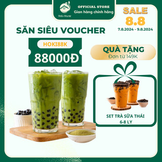 Set trà sữa tự pha matcha 25 30 ly nguyên liệu trà sữa Hoki House