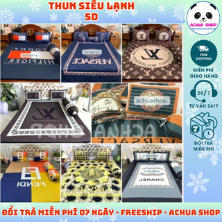 [HỎA TỐC 🎁 mua 1 tặng 1🎁]FREESHIP LOẠI 1 - BỘ 4-5 MÓN GA DRAP THUN SIÊU LẠNH Ý 5D CỰC CHẤT - SIÊU DÀY MỀM MÁT LẠNH ACHUA