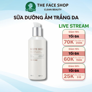 Sữa dưỡng ẩm trắng da làm mờ nám đốm nâu The Face Shop White Seed Brightening Lotion 145ml