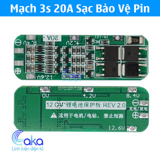 Mạch 3S 12V 20A Sạc cân bằng và bảo vệ pin 18650 / Li-ion 3.7v AUTO Recovery
