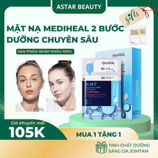 Hộp 10 Miếng Mặt Nạ Cấp Ẩm Siêu Dưỡng Chất Mediheal Aqua Soothing Ampoule Mask
