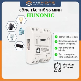 Công Tắc Wifi Hunonic Datic Basic DTBS-011 Kênh 500W Điều Khiển Từ Xa Vishome