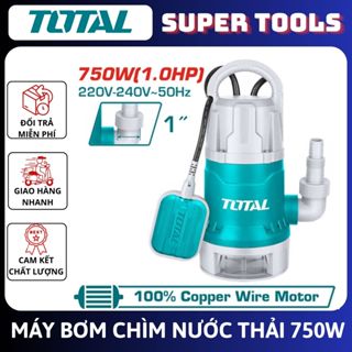  <HỎA TỐC 24H>TOTAL Máy Bơm Chìm Nước Thải  1HP  TWP87506 