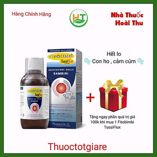 [ Kèm Quà Tặng ] FitoBimBi TussiFlux - Giảm ho, giảm đờm,đau rát họng do cảm cúm ,dùng cho trẻ nhỏ (Italy )