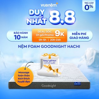 Nệm foam giảm áp lực Goodnight Hachi chính hãng Vua Nệm