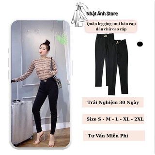 Quần legging nữ cạp chữ 4 chất co giãn dày dặn hàng loại đẹp