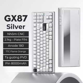 Bàn phím cơ Nhôm TKL - Mchose GX87 - 3 Mode - Tạ đáy - Pin khủng