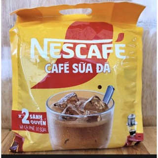 cà phê sữa đá nescafe x2 sánh quyên vị cà phê,vị sữa bịch 600g(25 gói×24g)