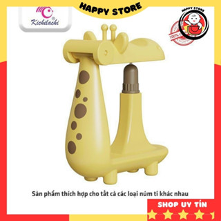 Dụng cụ đục lỗ núm ti Kichilachi cho bình sữa, dập lỗ núm ti bình sữa nhiều size S M L Happy Store